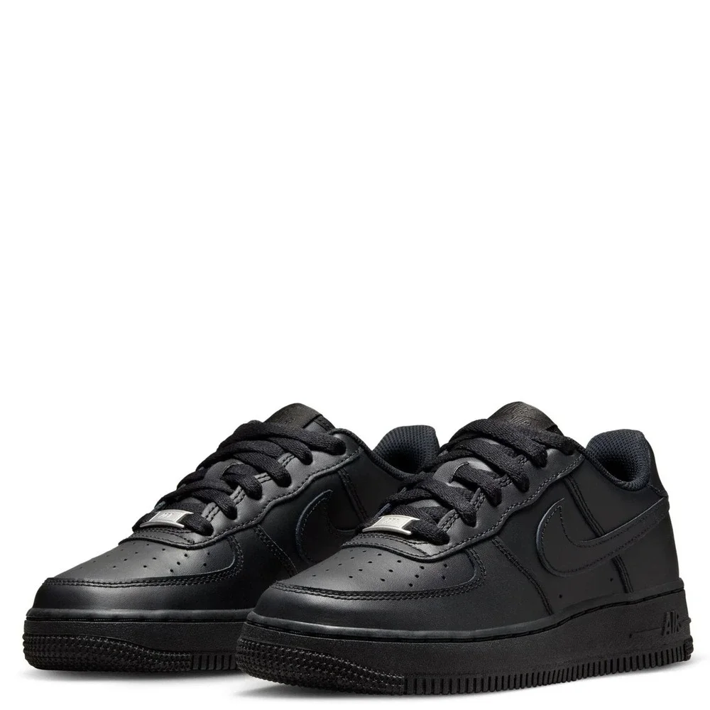 Nike Air Force 1 LE Big Kids Sz 4.5Y Triple Black Shoes Sneakers FV5951 001 NEW